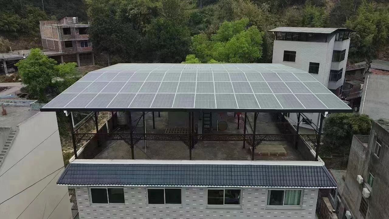 海门15kw+10kwh自建别墅家庭光伏储能系统